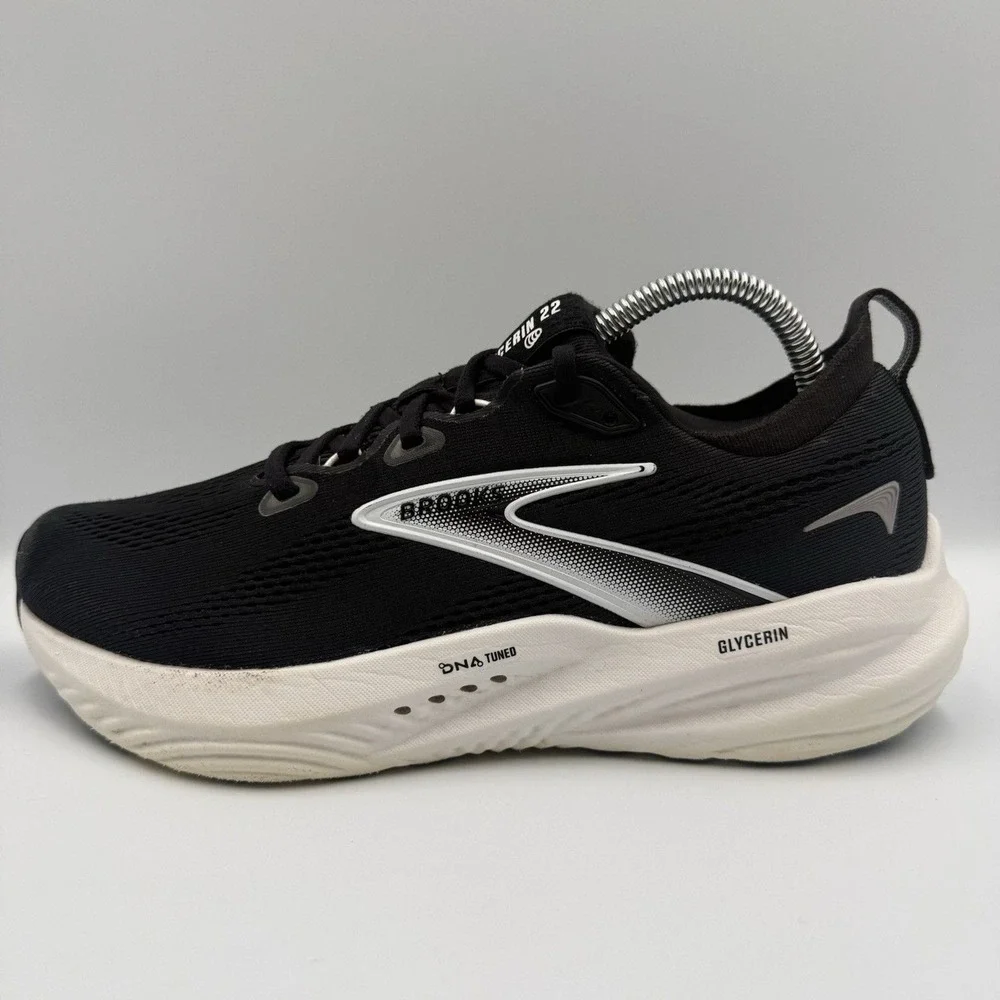 Brooks Glycerin 22 Women's Size 9.5 Black White Athletic Running Shoes Sneakers - Picture 3 of 11
